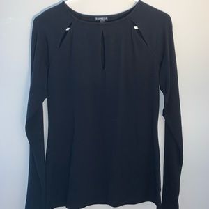 Black long sleeve Express top